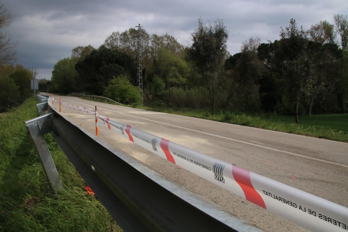 Carretera GI-555 a Riudarenes
