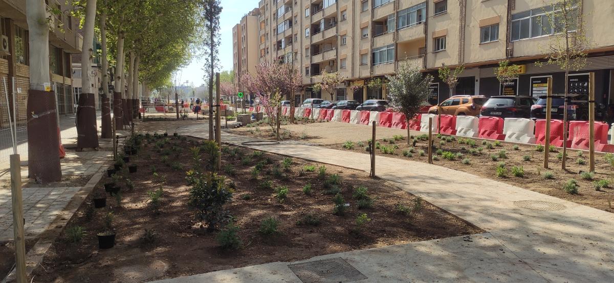 obres passeig verd carrer riu Ebre Lleida