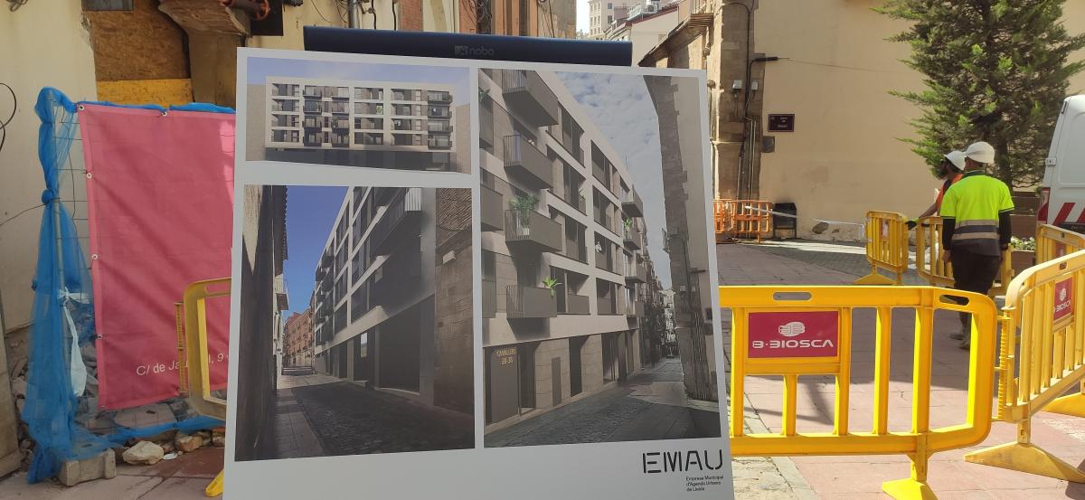 visita alcalde Lleida obras transformación Centro Histórico