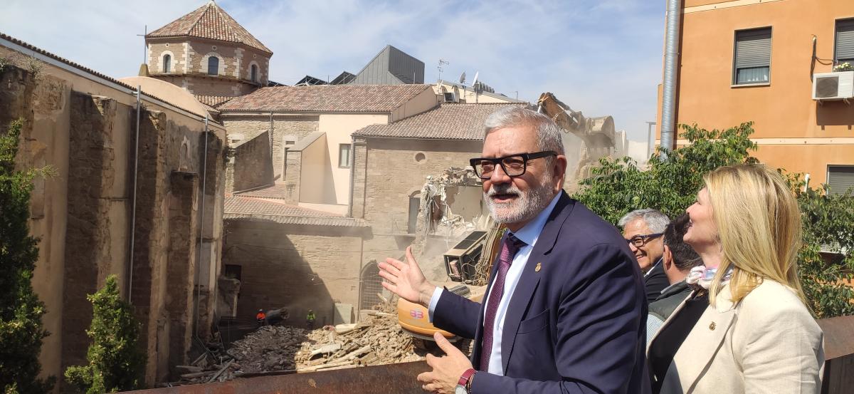 visita alcalde Lleida obras transformación Centro Histórico