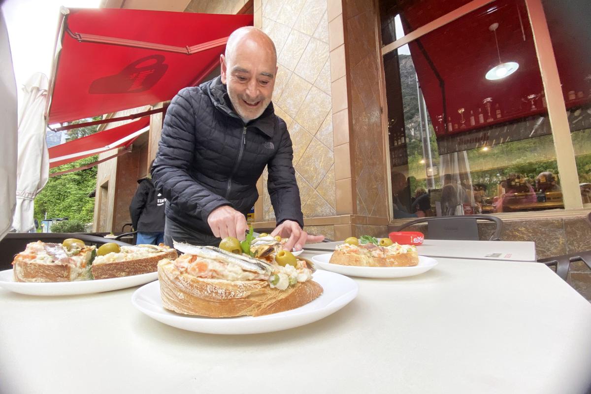 La ración que sirve el bar-restaurante 100 x hora 1