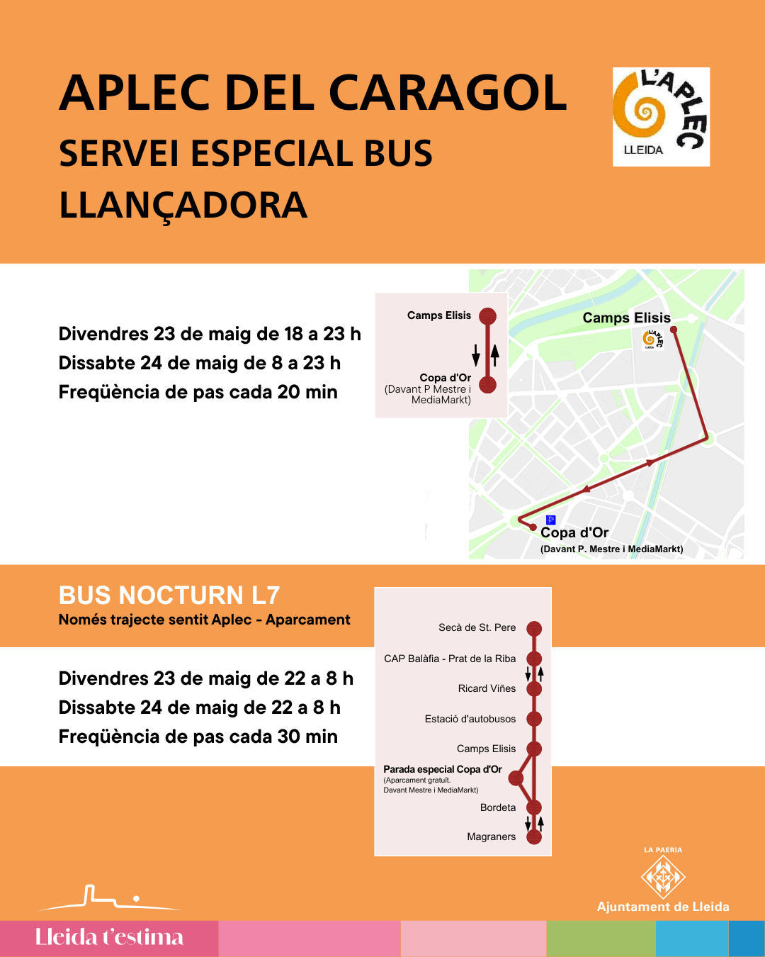 post bus nocturno lanzadera