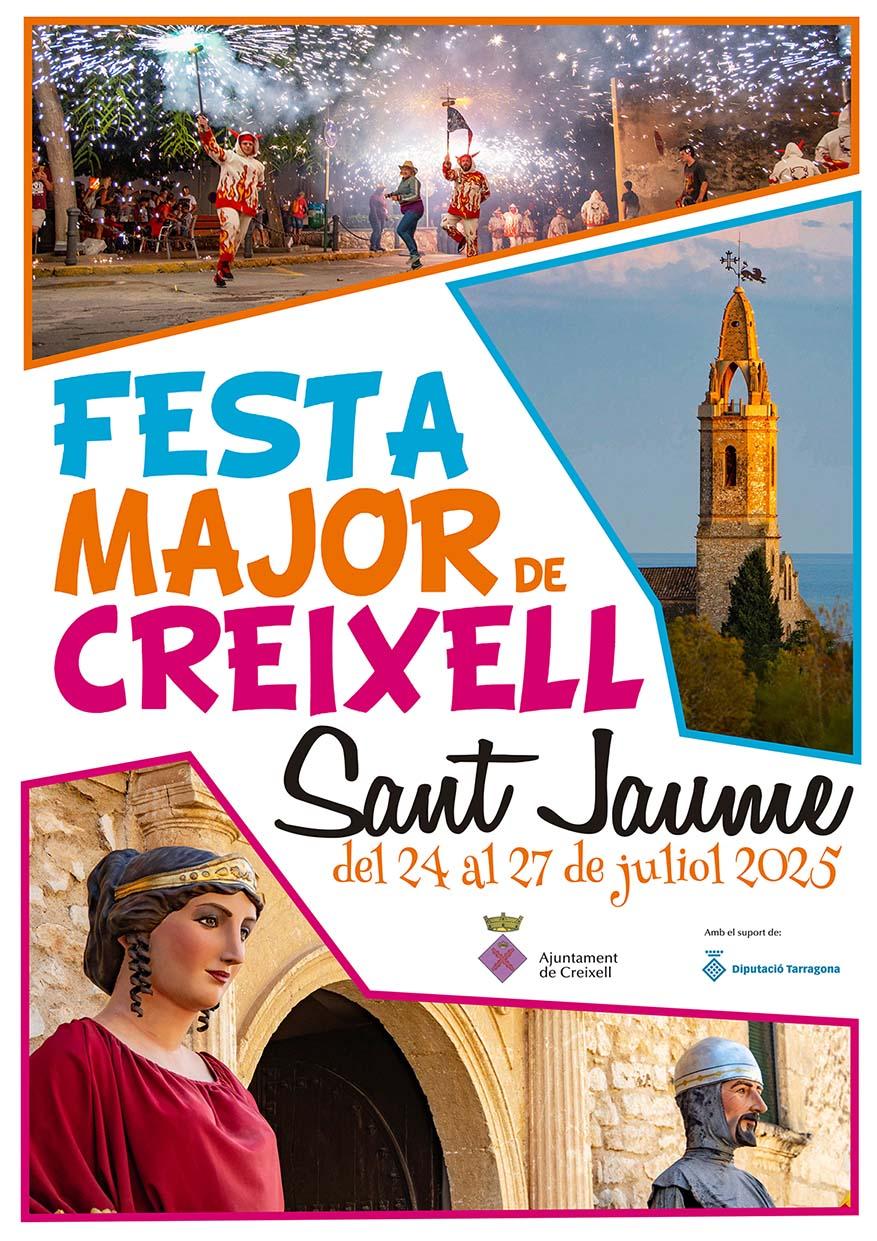 Cartell Festa Major de Sant Jaume 2025 Creixell - copia